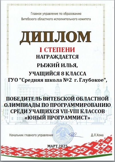 диплом 8 кл1 рыжий